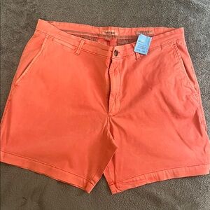 Vibrant Orange Casual Shorts
